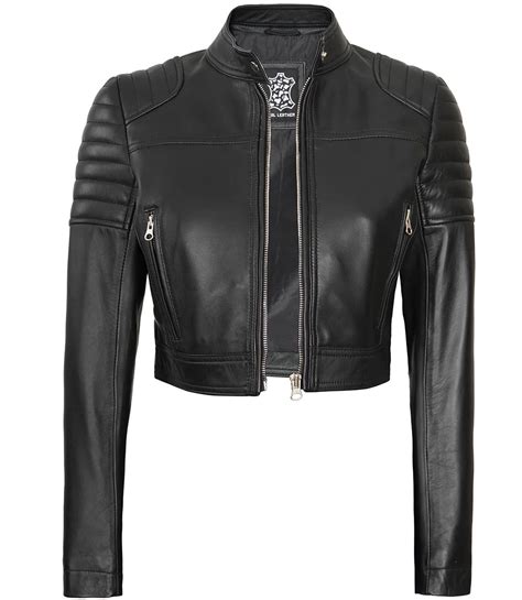cropped leather jacket near me